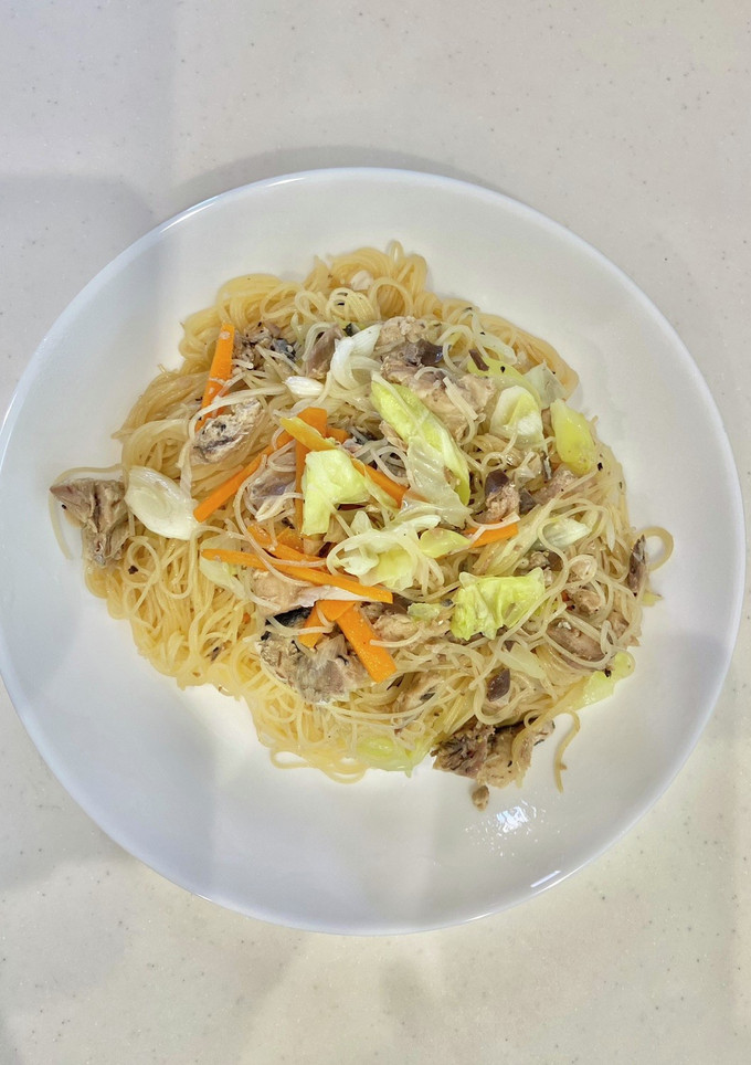 簡単絶品！さばと野菜の焼きビーフン-レシピのメイン写真
