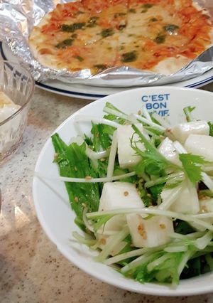 簡単☆水菜のサラダ レモンドレッシング-レシピのメイン写真