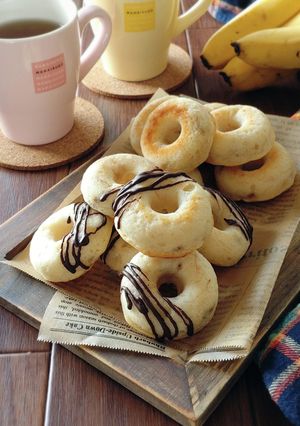 米粉で作る☆バナナ焼きドーナツ。-レシピのメイン写真