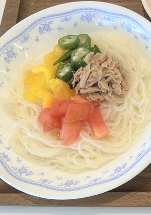 カラフルそうめん【子育て支援課】-レシピのメイン写真