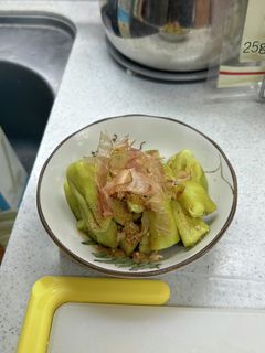 姉の家メシ・レンジで焼きナス-レシピのメイン写真