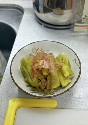 姉の家メシ・レンジで焼きナス-レシピのメイン写真