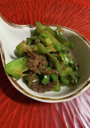 お出汁取った後に作るピーマンのおかか和え-レシピのメイン写真