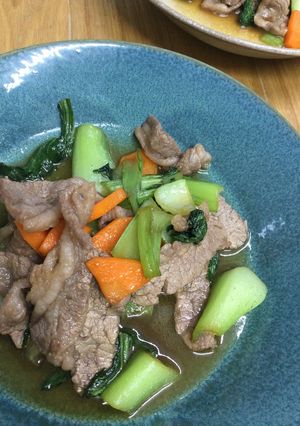 牛肉と青梗菜のマーガリンしょうゆソテー-レシピのメイン写真