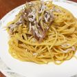 ミョウガとシラスのスパゲッティ