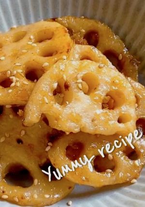 甘酢だれを絡めたレンコンの副菜-レシピのメイン写真