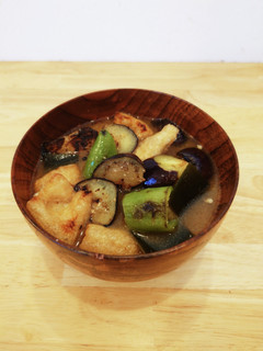 なすと甘長とうがらしのかんたん味噌汁-レシピのメイン写真