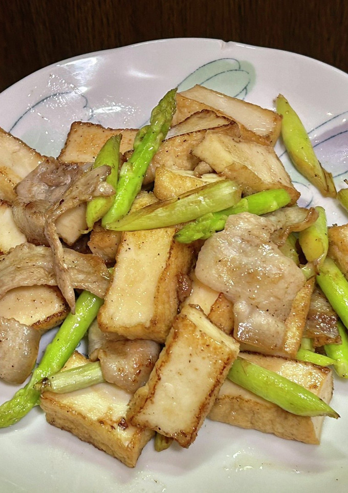 厚揚げと豚バラ肉のオイスターソース炒め-レシピのメイン写真