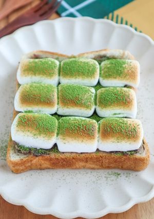 あんこと抹茶のマシュマロトースト-レシピのメイン写真