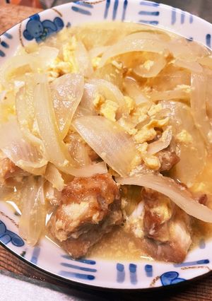 余った唐揚げで親子丼の頭おつまみ-レシピのメイン写真