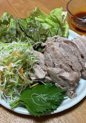 豚ロースを使った簡単ポッサム-レシピのメイン写真