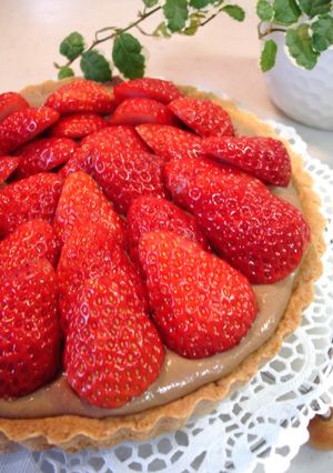 トロトロ~❤チョコカスタードの苺タルト-レシピのメイン写真