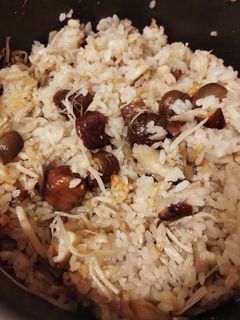 栗きのこご飯-レシピのメイン写真