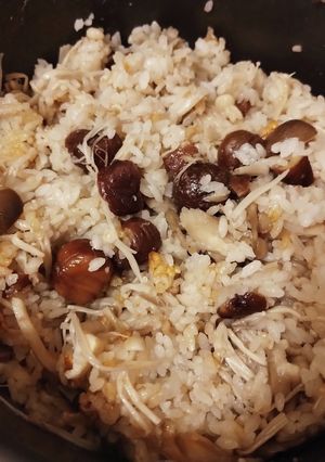 栗きのこご飯-レシピのメイン写真