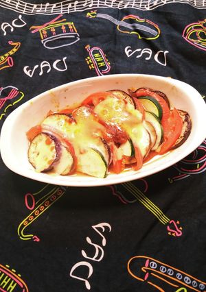 茄子ズッキーニトマト焼き簡単-レシピのメイン写真