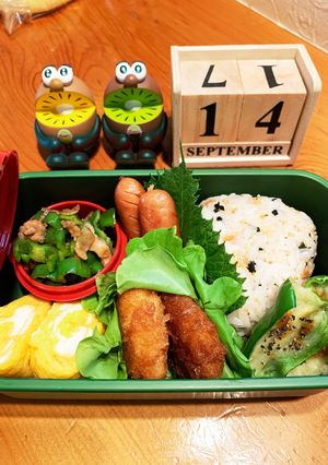 高一長女　お弁当(おむすび9)-レシピのメイン写真