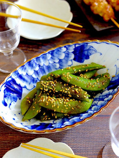 スナップえんどうのわさハニー炒め-レシピのメイン写真