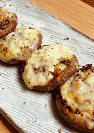 ネギとラー油で！椎茸のチーズ焼き-レシピのメイン写真
