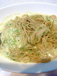 青海苔と柚子胡椒の豆乳クリームパスタ-レシピのメイン写真