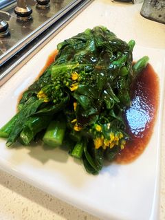 菜の花のオイスターソースがけ-レシピのメイン写真