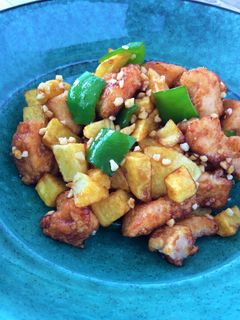 【学校給食】鶏肉とじゃが芋の揚げ煮-レシピのメイン写真