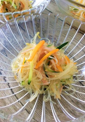 【学校給食】春雨サラダ-レシピのメイン写真