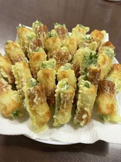 納豆ちくわ大葉天ぷら(なっちく)-レシピのメイン写真