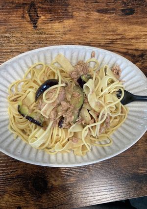 なすツナ缶パスタ-レシピのメイン写真
