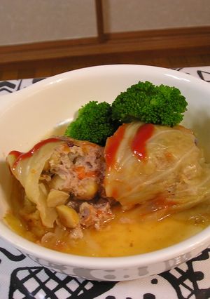 お豆いっぱいロールキャベツ-レシピのメイン写真