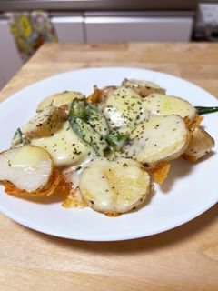切って焼く☆簡単ほくほく山芋チーズ焼き-レシピのメイン写真