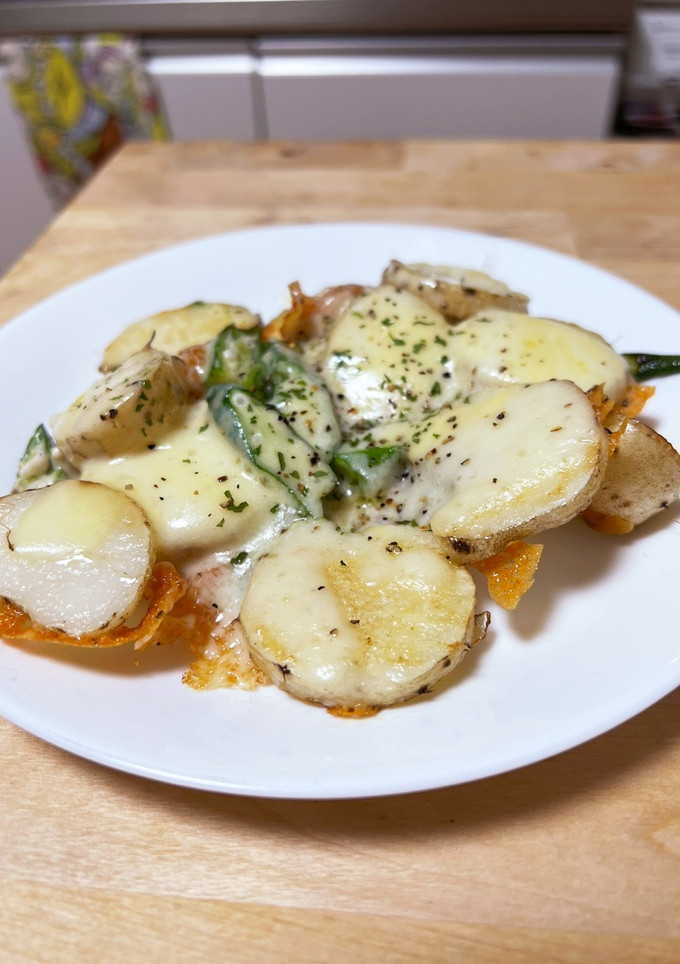 切って焼く☆簡単ほくほく山芋チーズ焼き-レシピのメイン写真