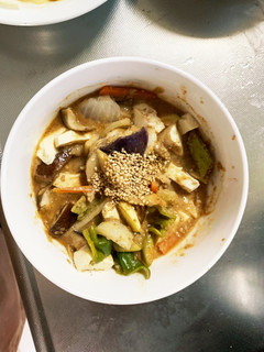 肉無豆腐簡単きな粉ゴマ味噌味野菜炒め-レシピのメイン写真