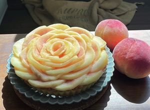 【本格・簡単】桃のレアチーズタルト-レシピのメイン写真