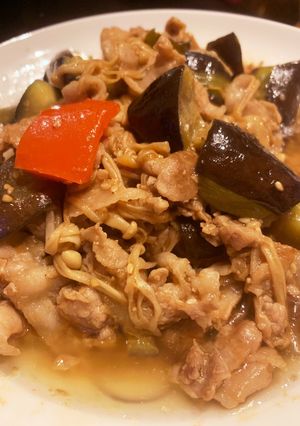 豚肉となすの甜麺醤炒め-レシピのメイン写真