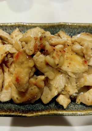 鶏胸肉の柚子塩胡椒炒め-レシピのメイン写真