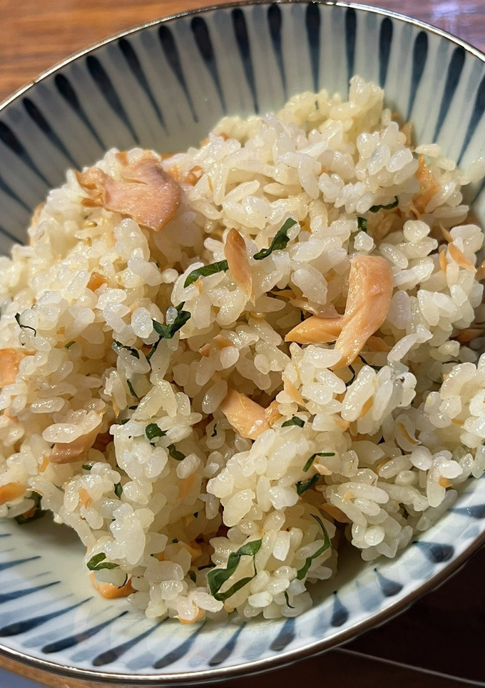 塩鮭と大葉の炊き込みご飯-レシピのメイン写真
