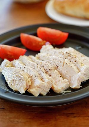 漬けて⇒レンジ加熱☆サラダチキンの完成♪-レシピのメイン写真