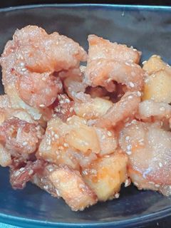 ★れんこんとさつまいもと鶏肉の甘辛炒め★-レシピのメイン写真
