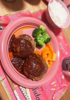 我が家のハンバーグ-レシピのメイン写真