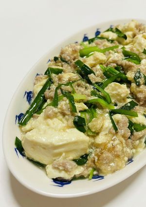 豆腐と挽肉の簡単炒め-レシピのメイン写真