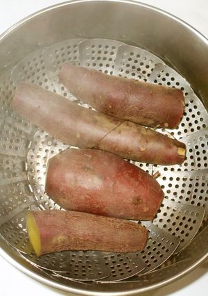さつま芋塩水蒸し♪胃弱便秘に簡単漢方薬膳-レシピのメイン写真