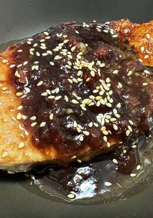 豚ロースのポワレ　濃厚梅ソースがけ-レシピのメイン写真