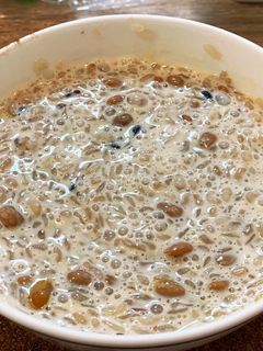 レンジで!豆乳納豆おじや-レシピのメイン写真