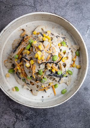 れんこんとひじきのDELI風胡麻サラダ-レシピのメイン写真