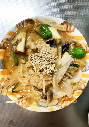 レンジ簡単きな粉和風味噌パスタ味甘酢酢豚-レシピのメイン写真