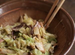 イカとキャベツのにんにく味噌和え-レシピのメイン写真