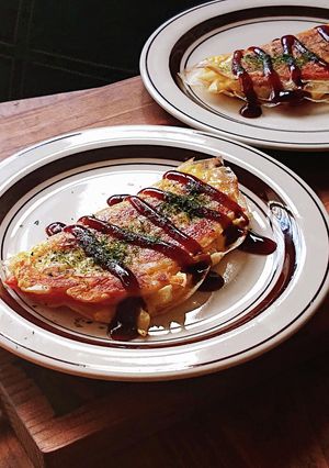 ライスペーパーで★めちゃ旨キャベツ焼き-レシピのメイン写真