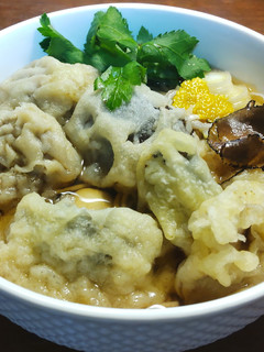 茸食べ比べ天ぷら蕎麦 トリュフの香り-レシピのメイン写真