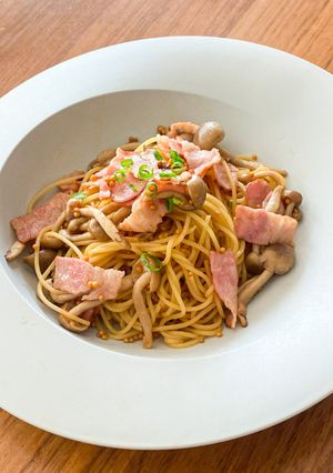 しめじベーコンの和風パスタ-レシピのメイン写真