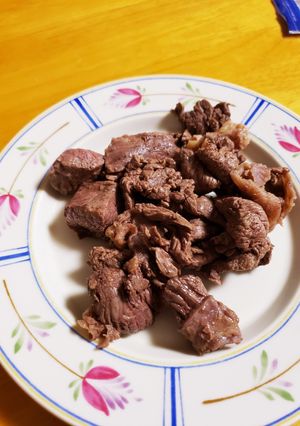 簡単！！馬肉すじのステーキ️️꙳⟡-レシピのメイン写真